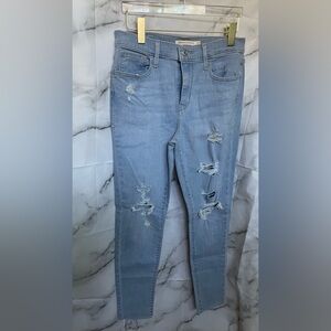 Light Blue Women's Jeans High rise super skinny